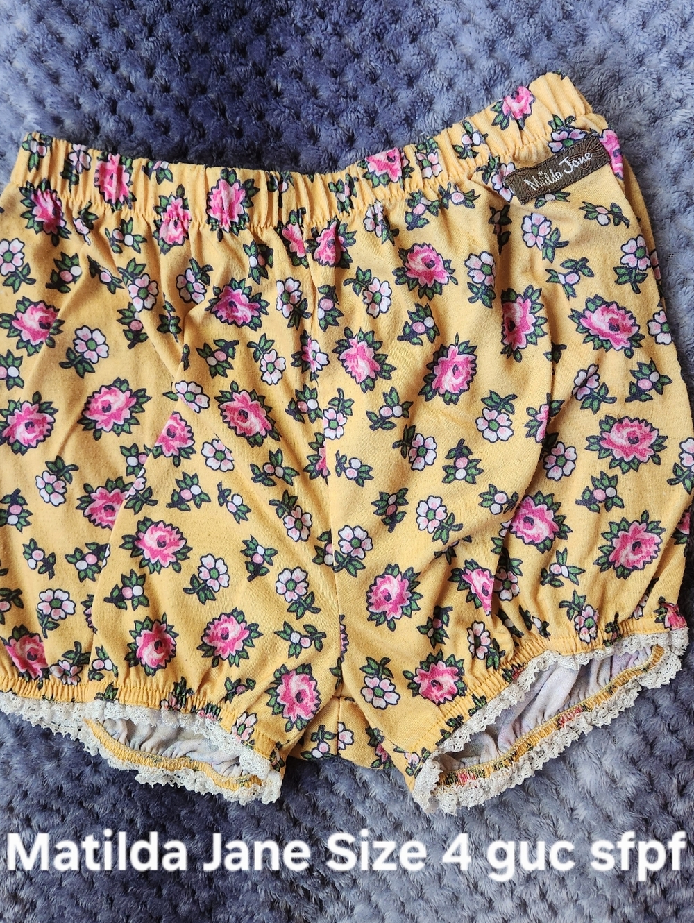 Matilda Jane Yellow Floral Girls' Shorts